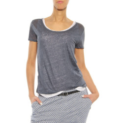 T-Shirt ”Double” Majestic Filatures blue